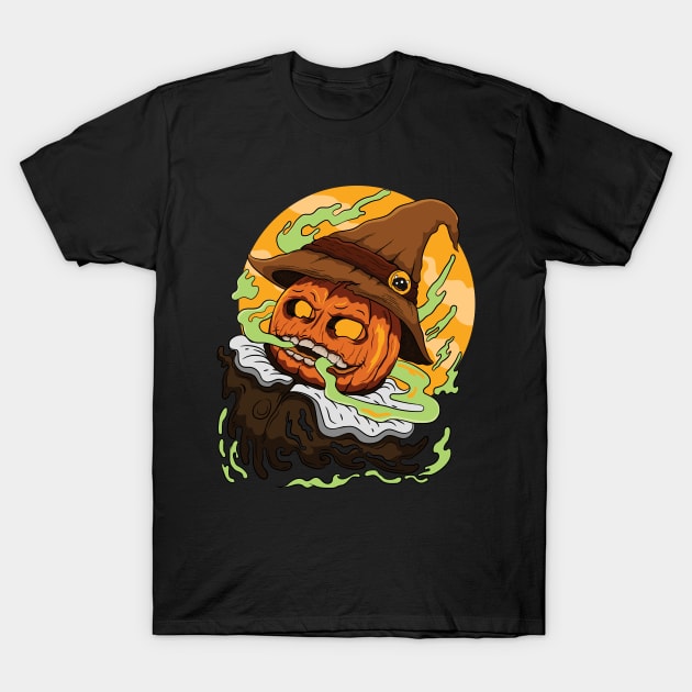 pumpkin straw hat T-Shirt by Giraroad